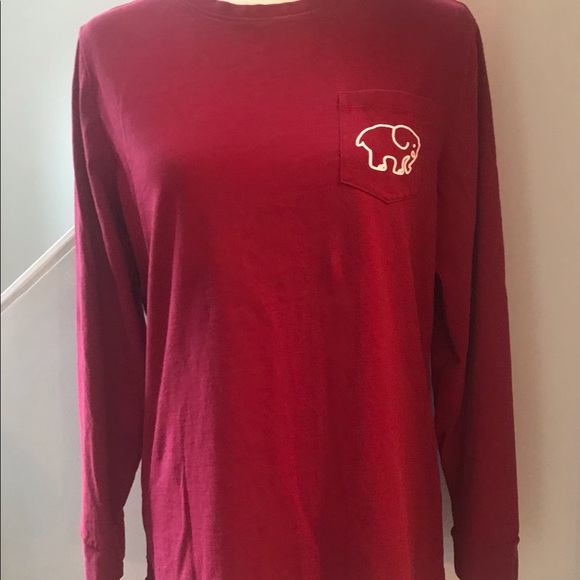 IVORY ELLA Elephant Graphic Long Sleeve Tee Shirt Sz Medium - Picture 5 of 8